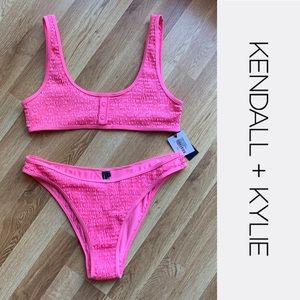 Kendall + Kylie Henley Top and Bikini Bottom Swim